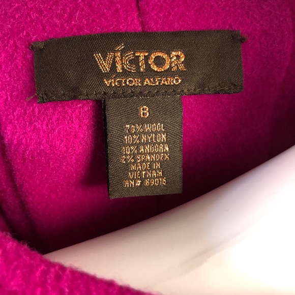 Victor Alfaro Cape Sweater Size 8 Pink - Picture 6 of 7